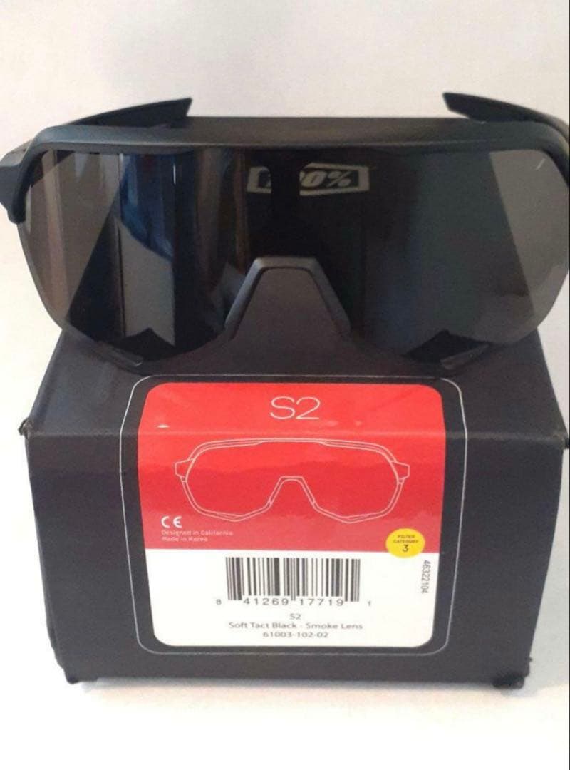 100% S2 ブラック スモークレンズ ワンハンドレッド サングラス早い者勝ち