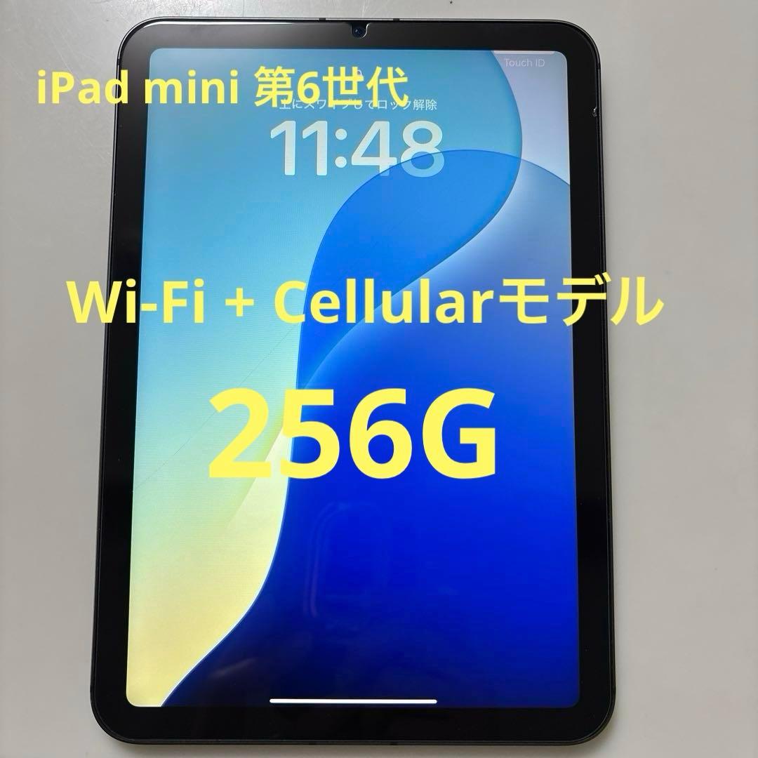 iPad mini 第6世代　Wi-Fi + Cellularモデル　256G