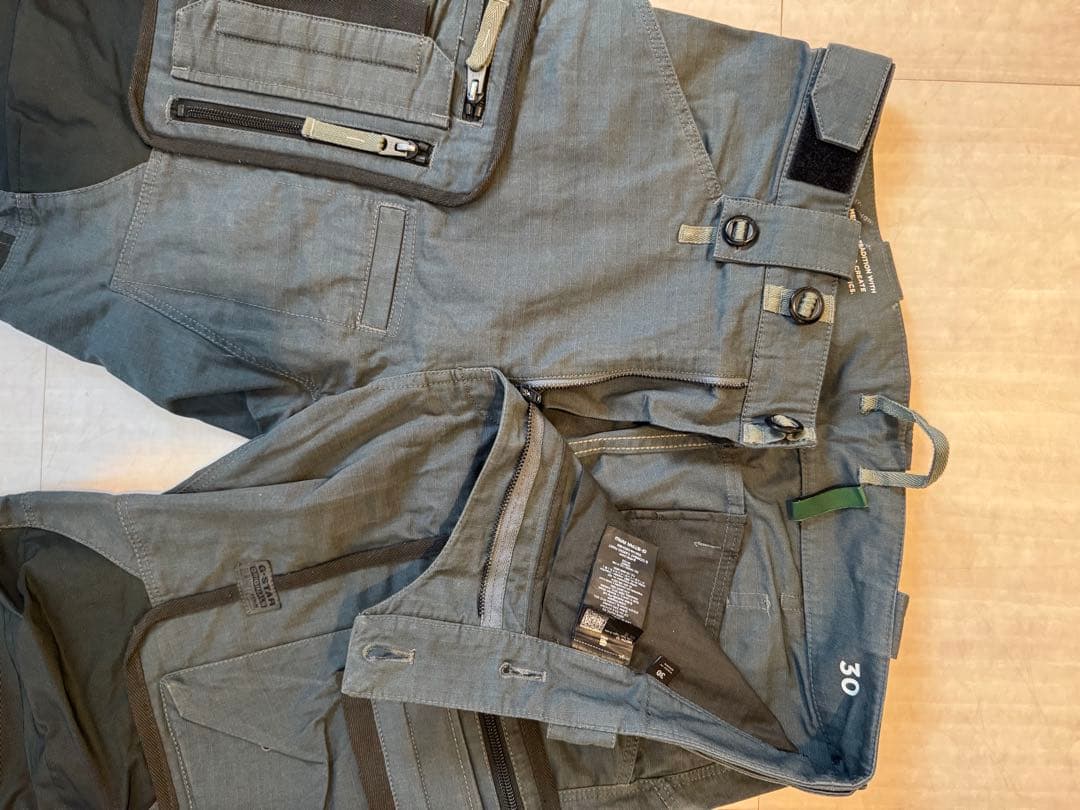 G-STAR E COMBAT CARGO PANTS/グレー
