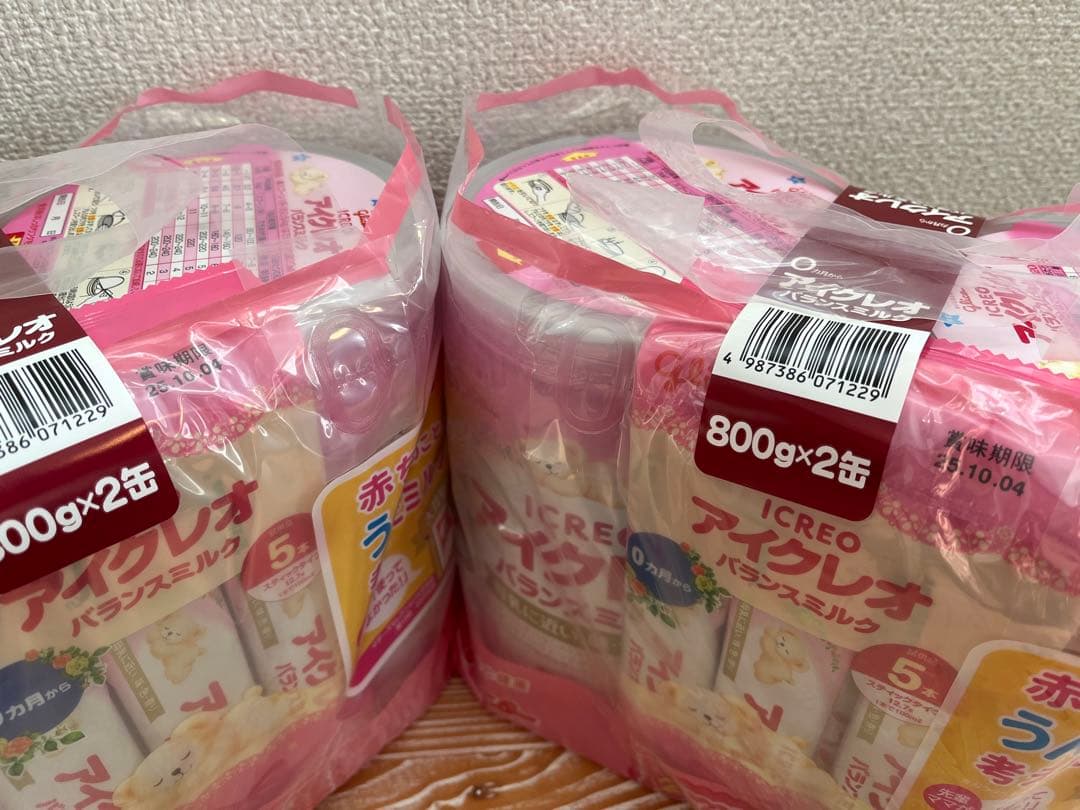 アイクレオ バランスミルク 800g×4缶　スティック×10本