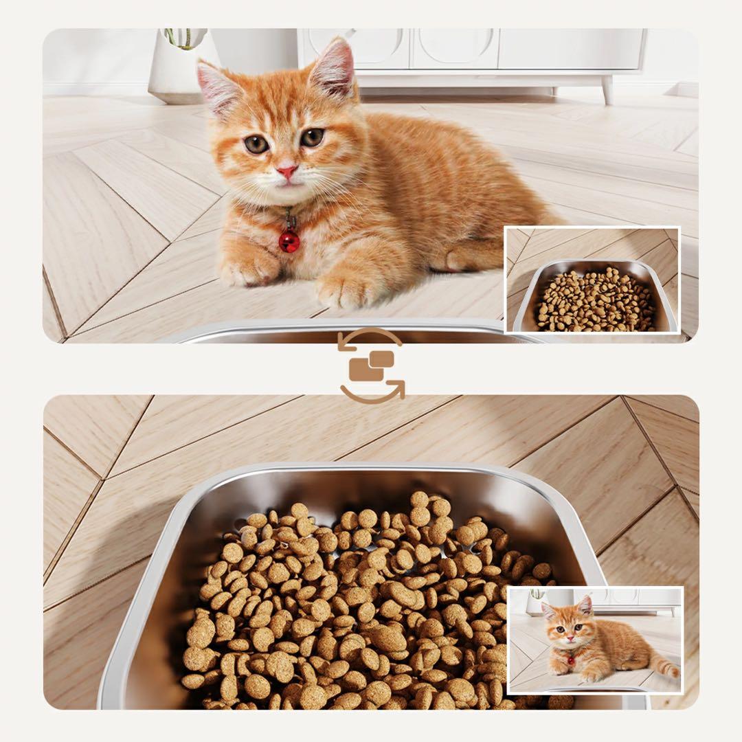 最新ダブルカメラ 自動給餌機 猫 犬 ペットカメラ