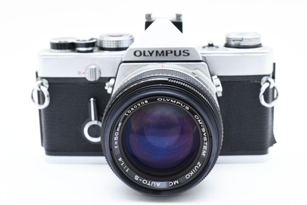フィルムカメラ Olympus OM-1 Silver + F Zuiko 50mm F1.4