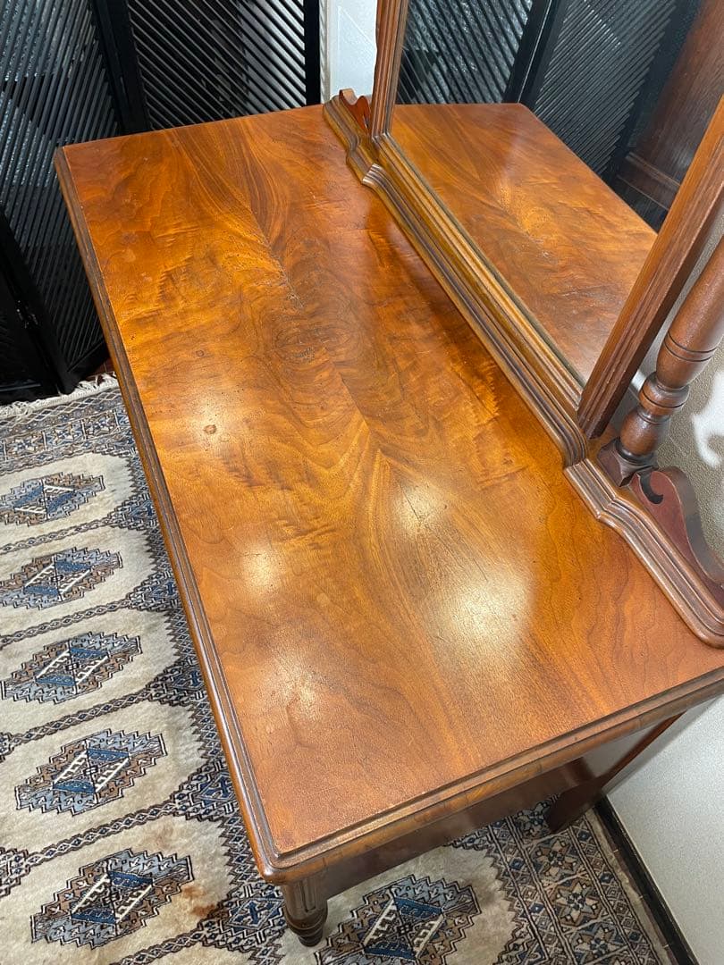 ヴィンテージ ドレッサーチェスト ウォールナット 英国 ミラー 鏡 イギリス