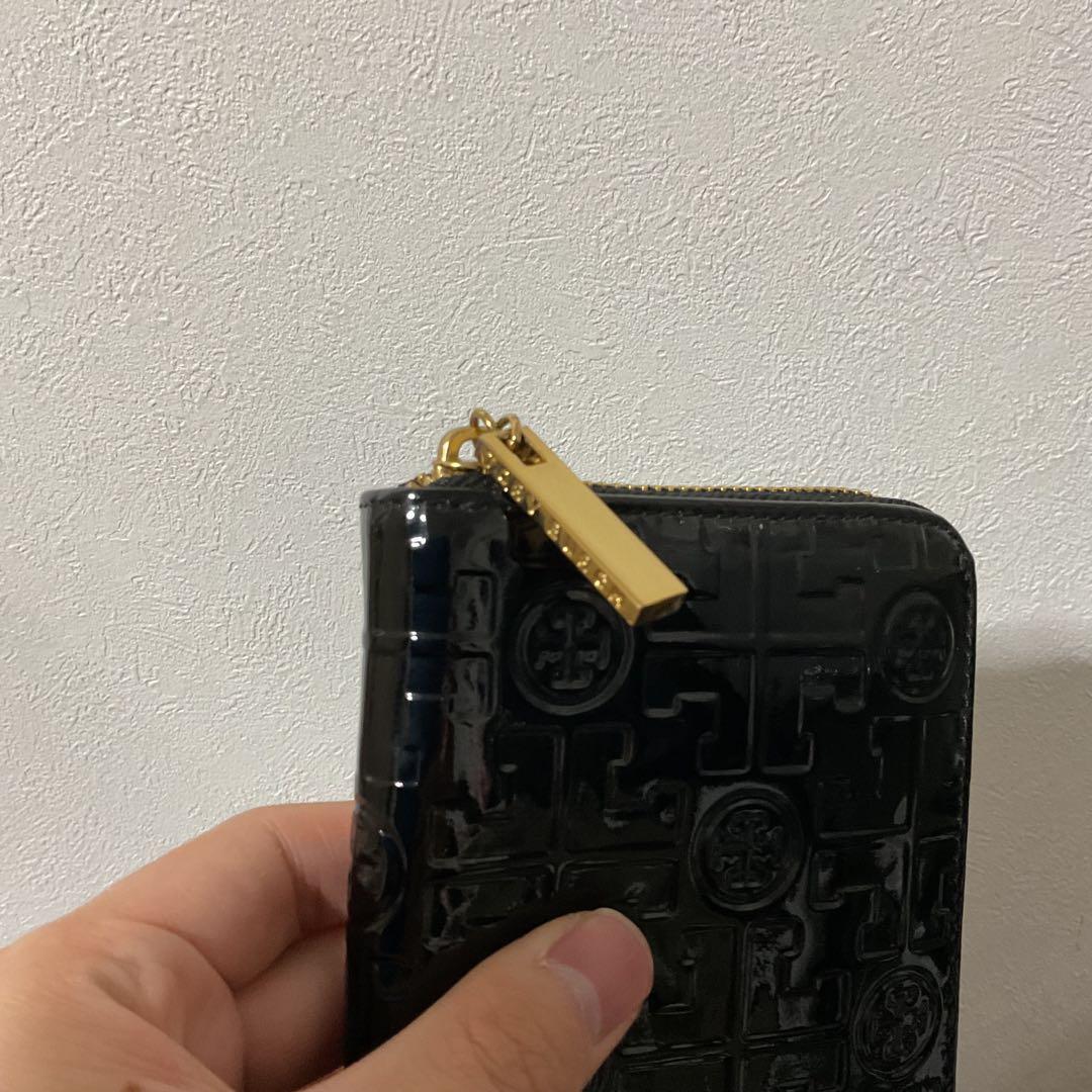 さんきょ使用2日 小銭入未使用 美品 トリーバーチ レザー ロゴ 長財布②