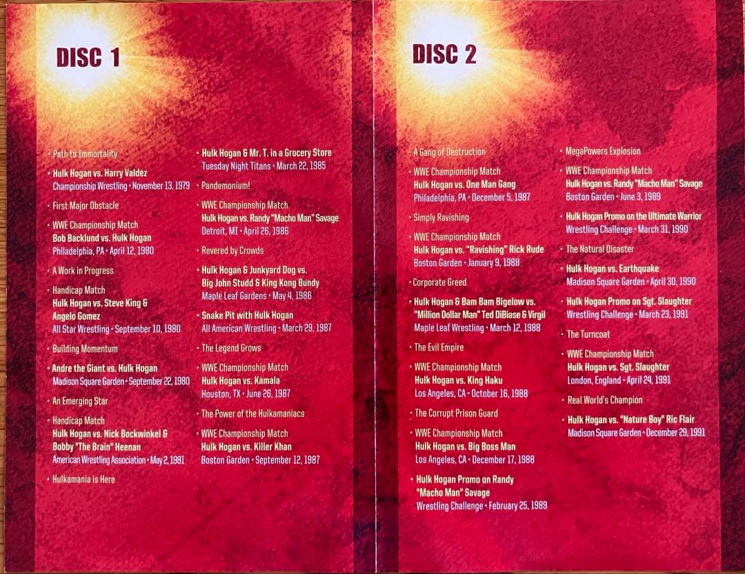 ハルク・ホーガン/WWEⓇハルク・ホーガン アンリリースド〈3枚組〉