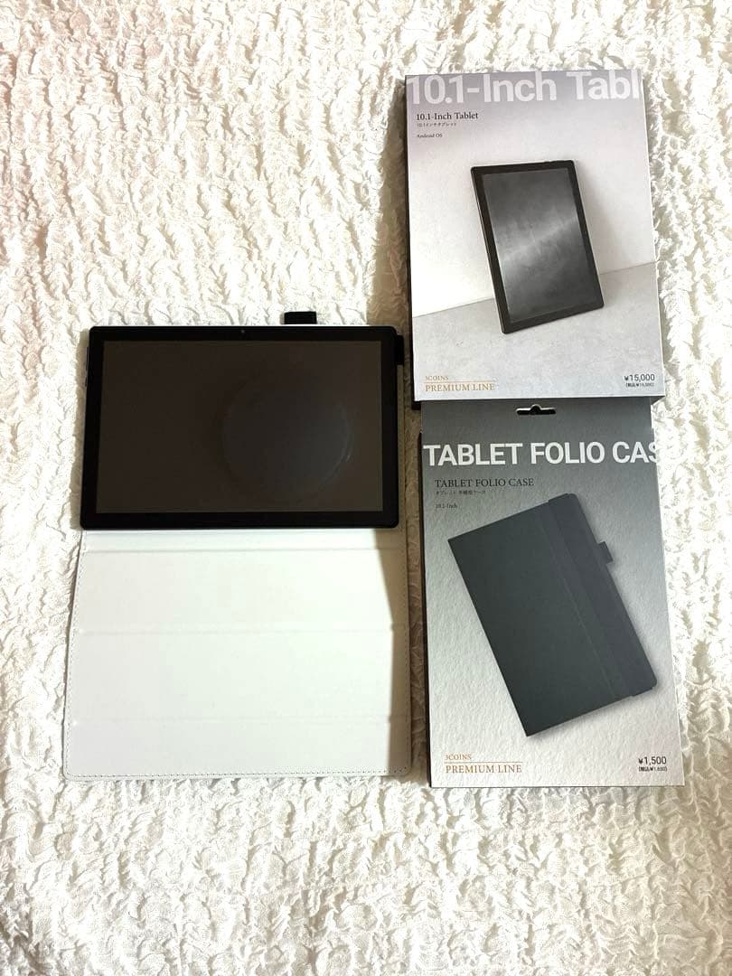 3COINS 10.1インチ タブレット 本体 ケースブラック付