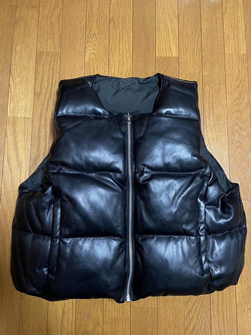 MLVINCE LIMONTA REVERSIBLE DOWN VEST 黒
