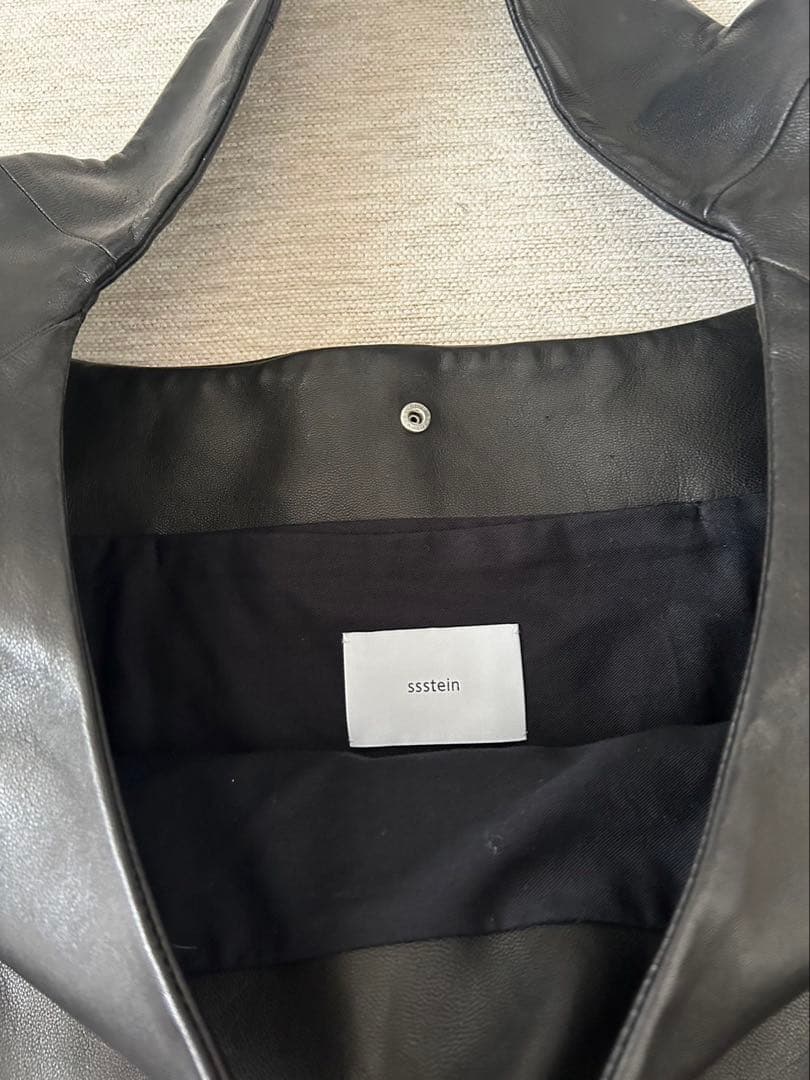 ssstein LEATHER SHOULDER BAG シュタイン レザー 黒