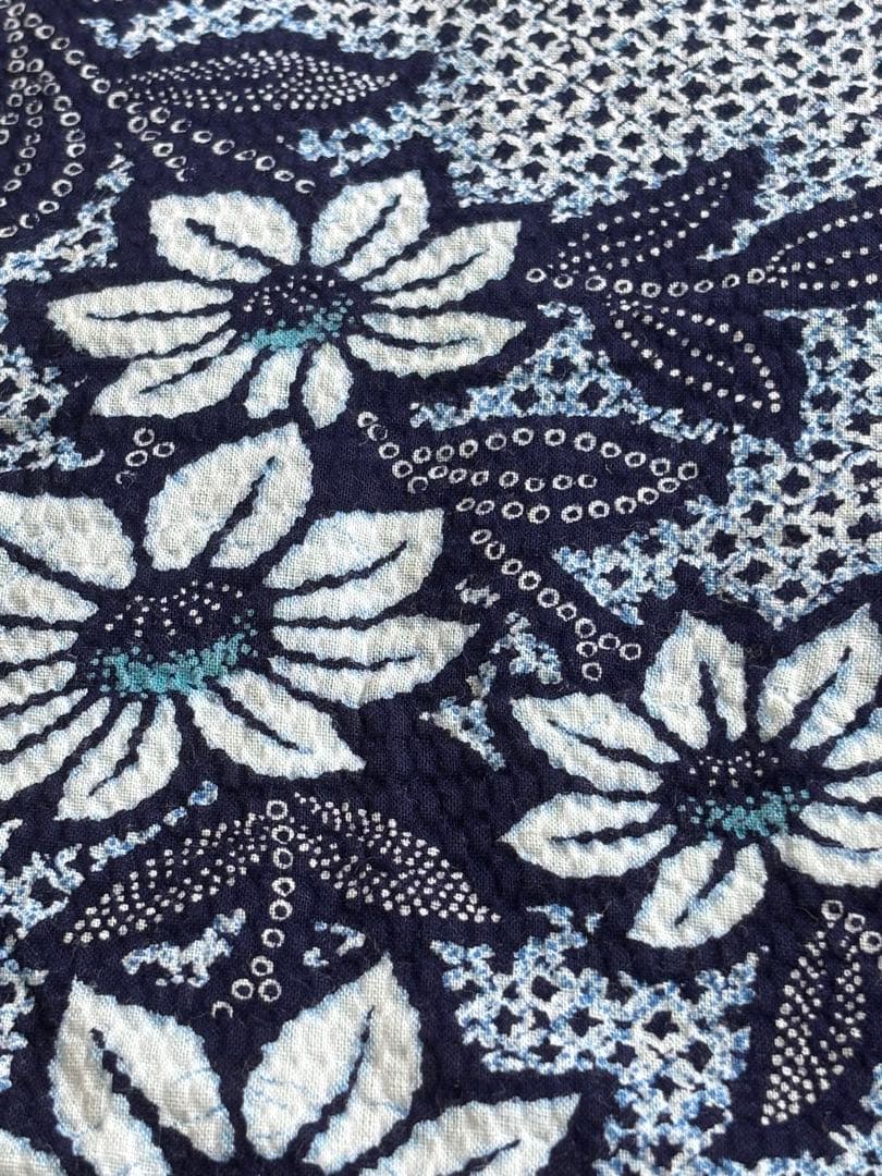 e*s様 有松・鳴海絞り　絞り染め　絞り浴衣　 藍色　紺