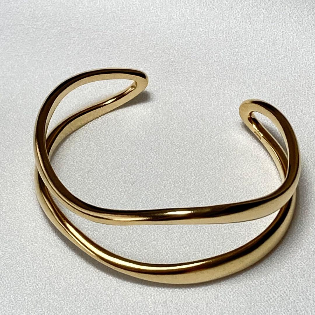 Jouete ダブルラインバングル ゴールド ニッケルフリー 美品