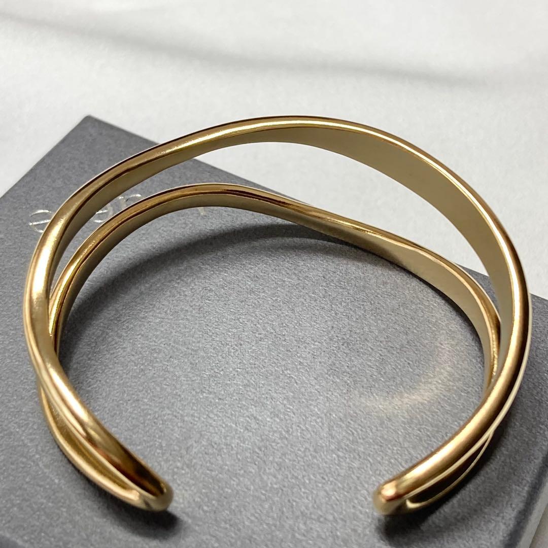 Jouete ダブルラインバングル ゴールド ニッケルフリー 美品