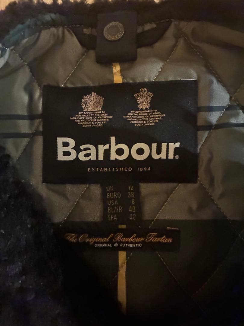 Barbour ブラック ベスト UK12