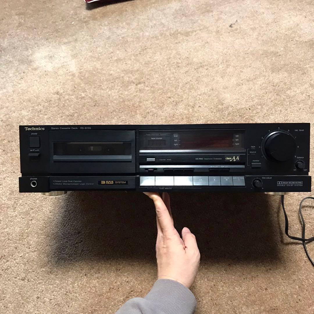 Technics RS-B705 カセットデッキ 説明書付き