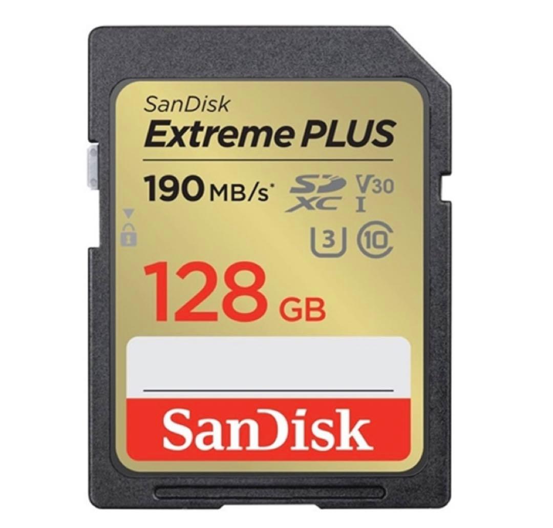 サンディスク エクストリーム プラス SDXC UHS-Iカード 128GB
