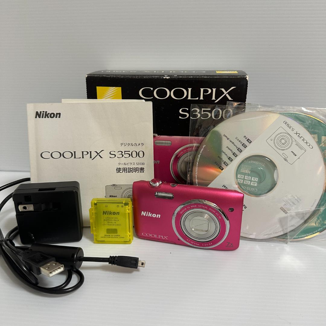 デジタルカメラ Nikon COOLPIX S3500 Pink