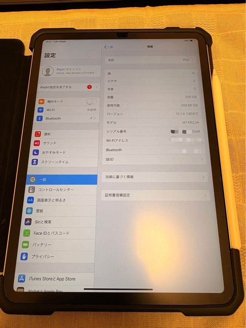 iPad Pro 11インチ第1世代256GB Apple Pencil第2世代