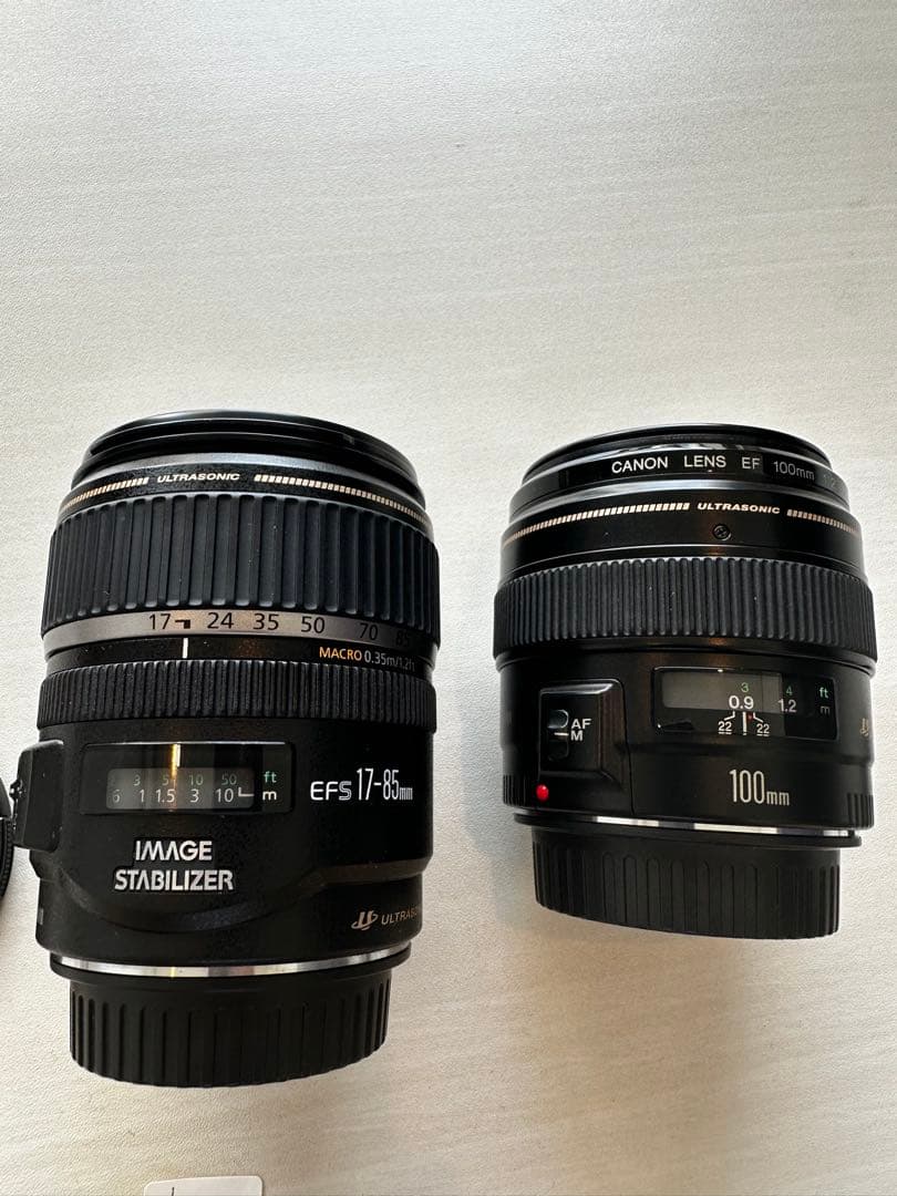 Canon EF-S 17-85mm & EF 100mm レンズセット
