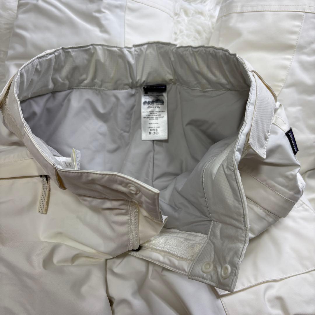 パタゴニアPatagoniaスキーウェアガールズM(10)ピンク白ホワイト