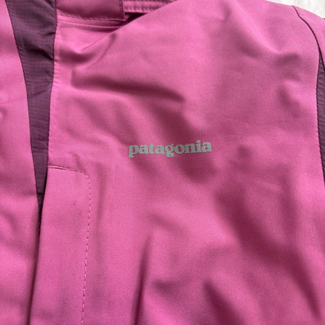 パタゴニアPatagoniaスキーウェアガールズM(10)ピンク白ホワイト