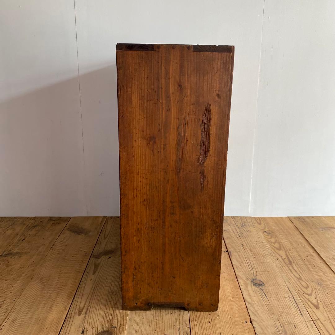 アンティーク チェスト 棚 本棚 食器棚 無垢材 z857