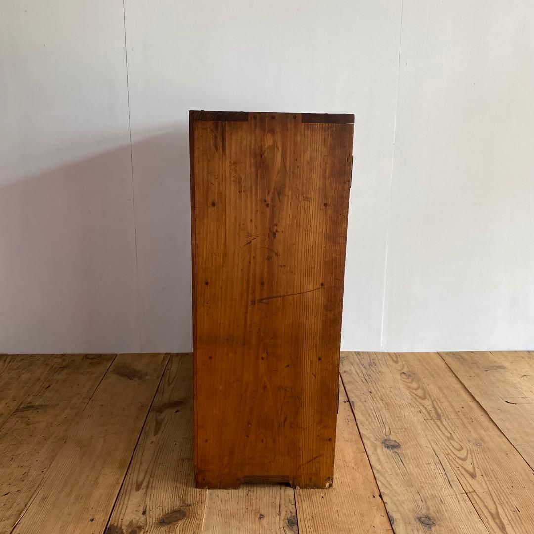 アンティーク チェスト 棚 本棚 食器棚 無垢材 z857