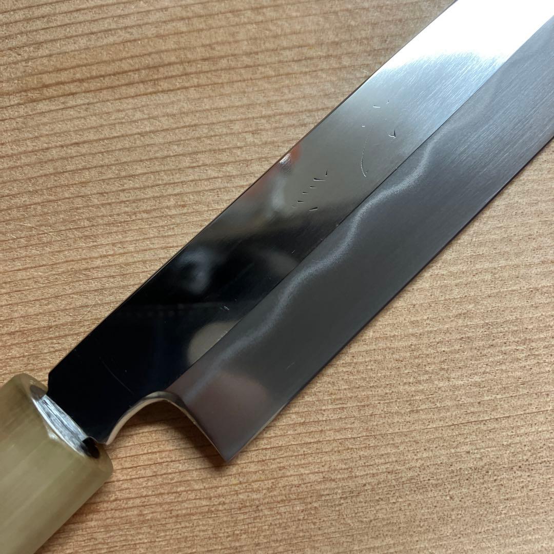 武信？　本焼　フグ引き包丁　白鋼　天然砥石で本刃付け済み❗️