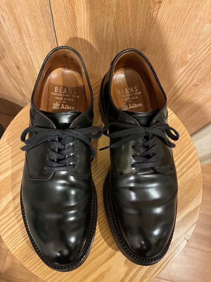 Alden オールデン　ビームス別注　5555 コードバン　ブラック　6ハーフ