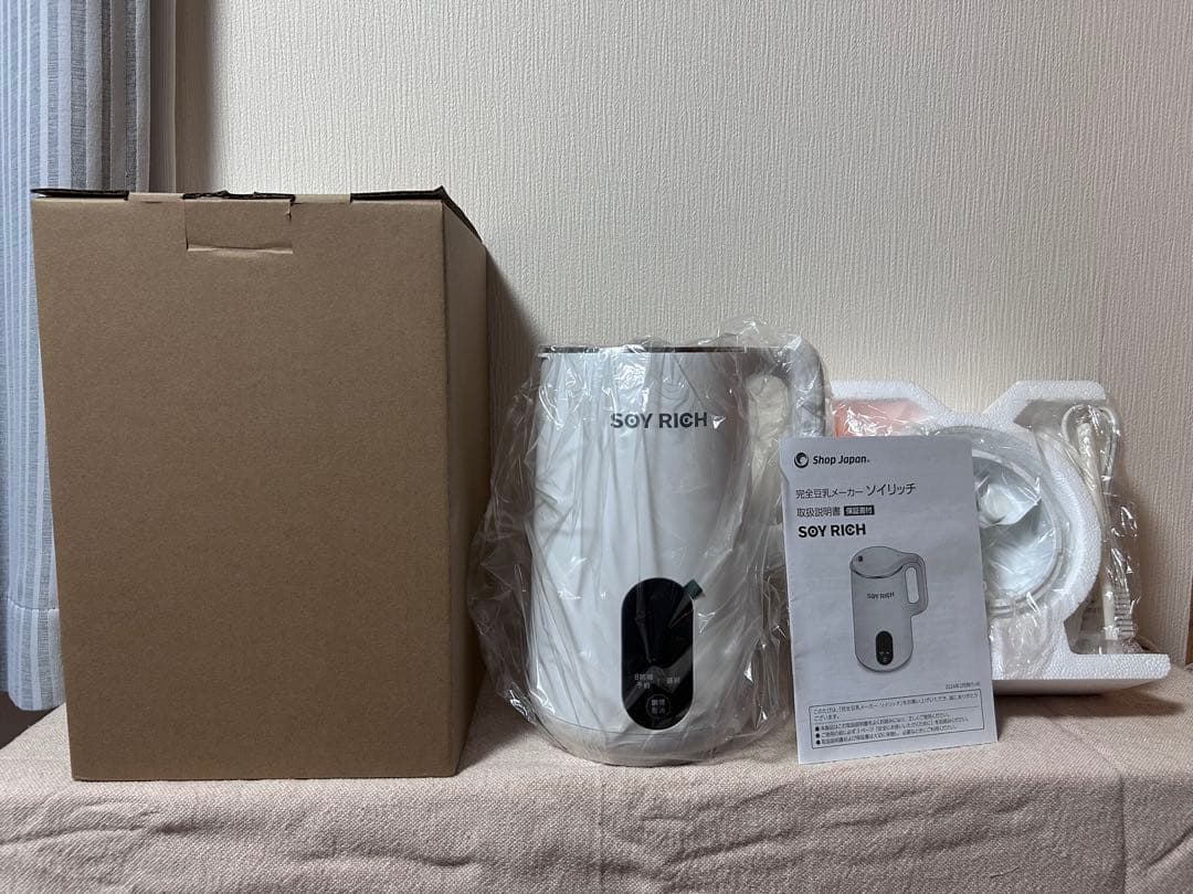 ショップジャパン ソイリッチ 豆乳メーカー 未使用