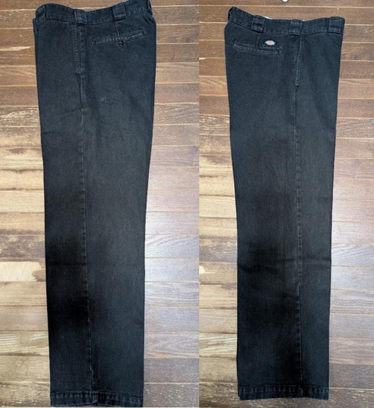 ★美品Dickies874デニムワークパンツ黒W34チビタグLeeフリスコBEN
