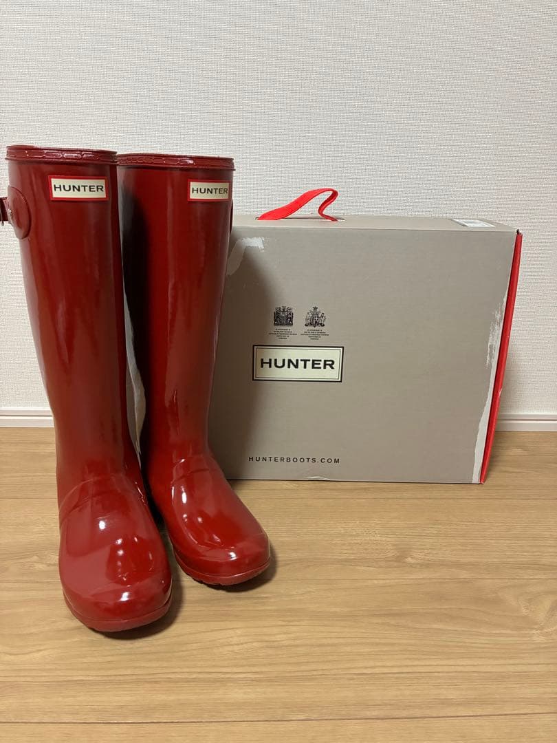 Hunter ハンター　長靴　レッド　赤　UK4