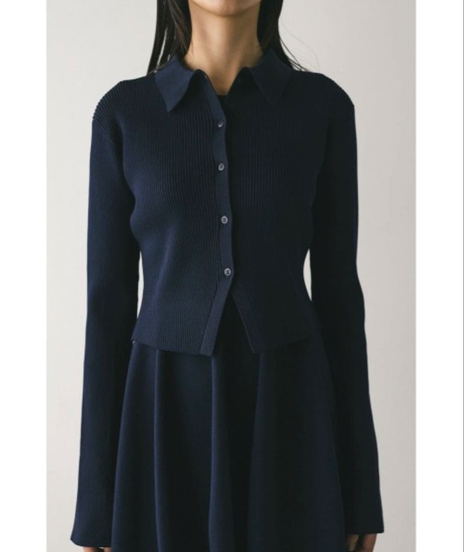 style mixer 2ピースポロニットワンピース　ネイビー