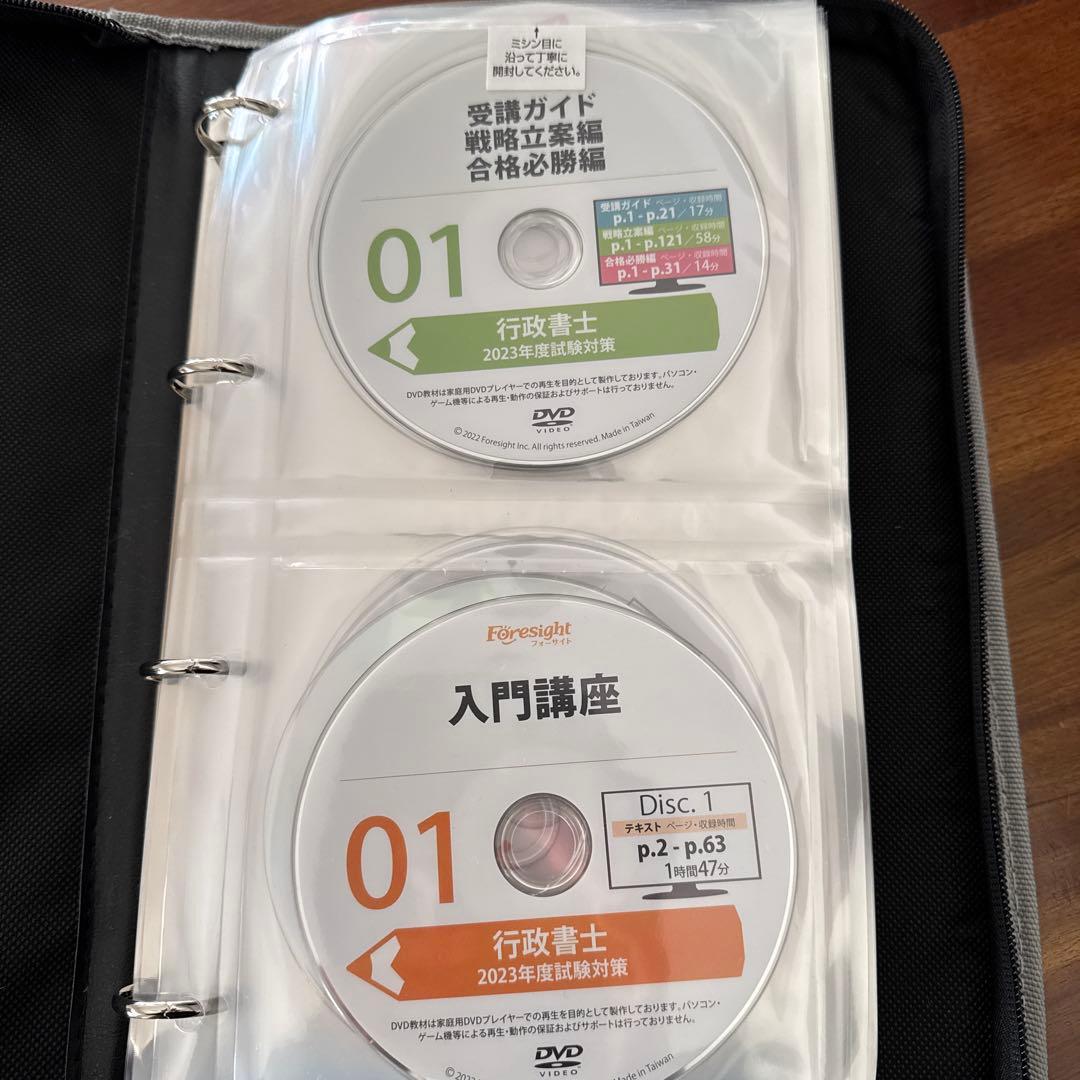 フォーサイト　行政書士講座　2023年度　DVD全46枚