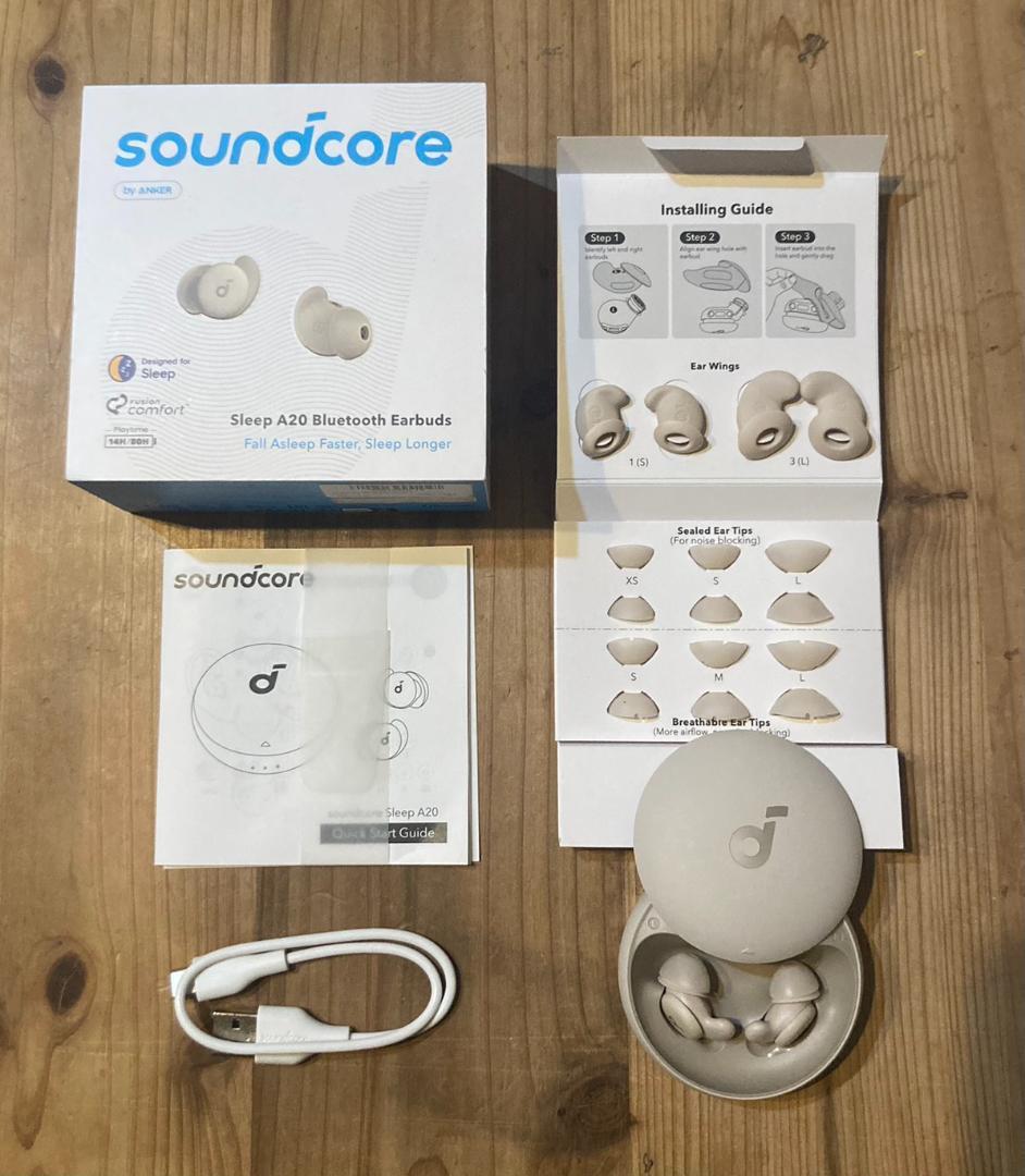 【美品】Anker soundcore Sleep A20 ワイヤレスイヤホン