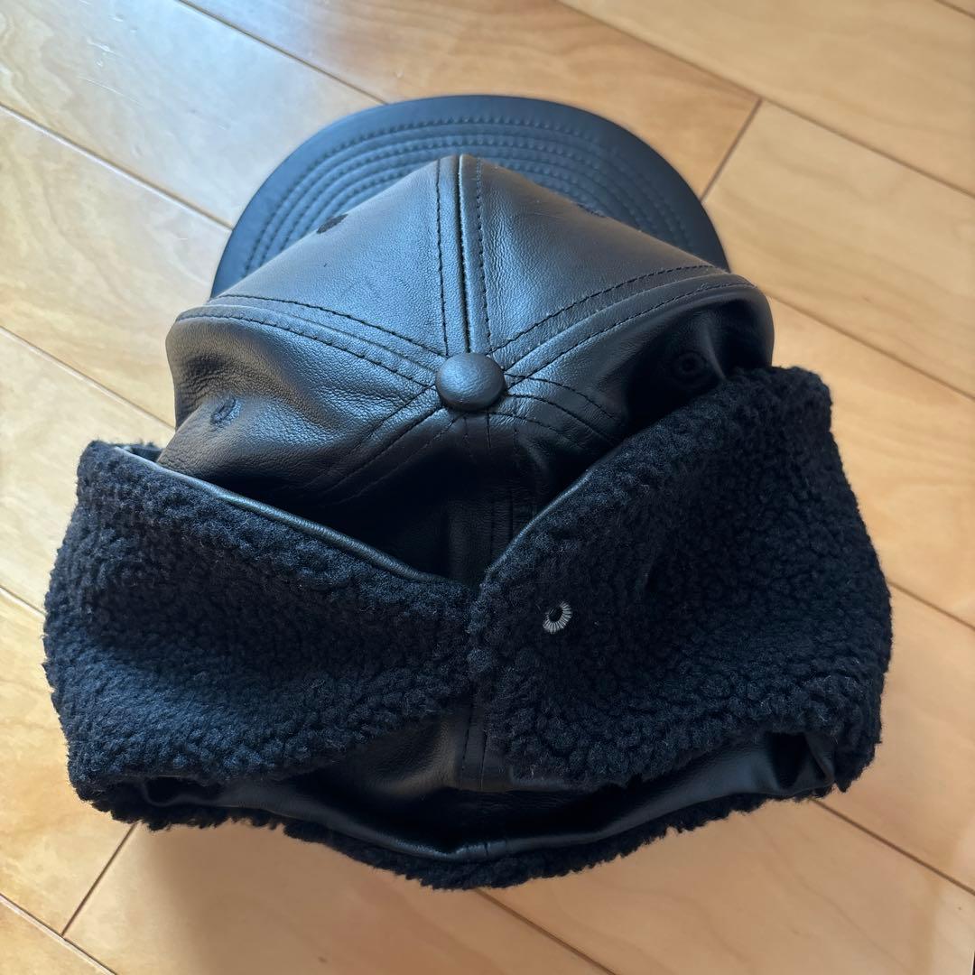 帽子 Supreme Leather Earflap Box Logo NewEra