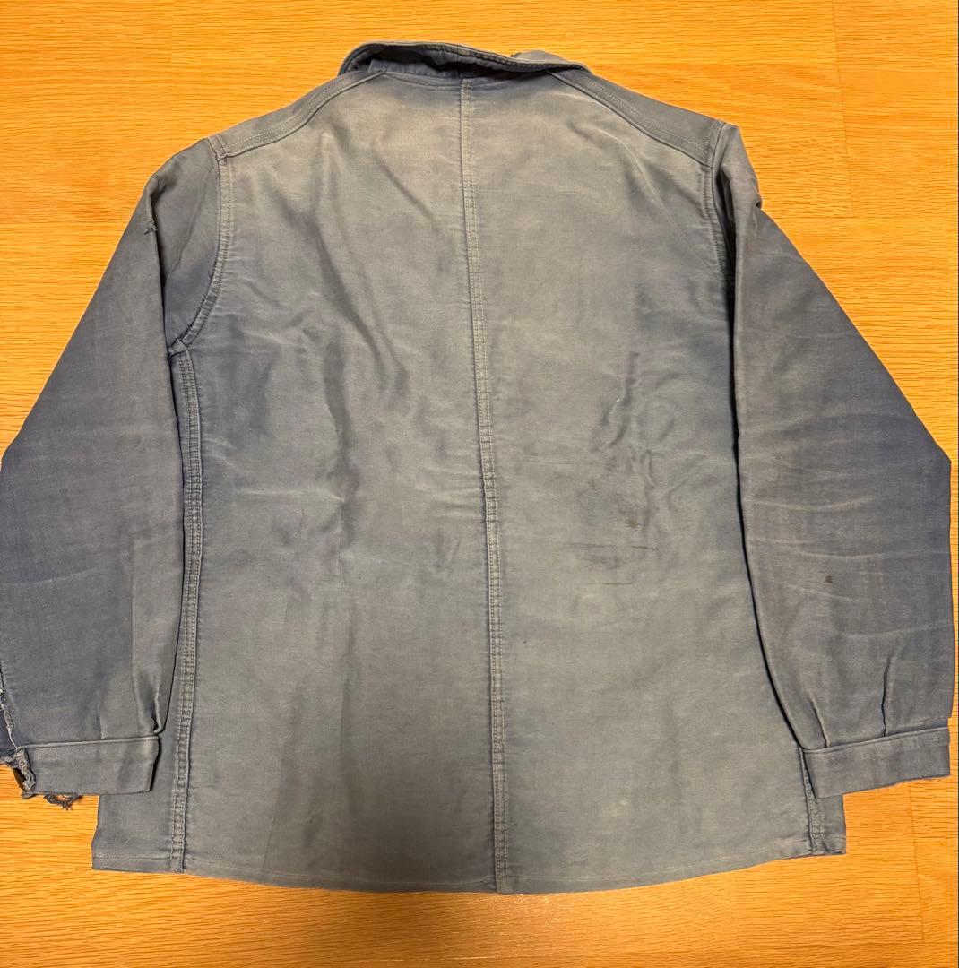 1950s モールスキンジャケット　ユーロ　フェード　ボロ