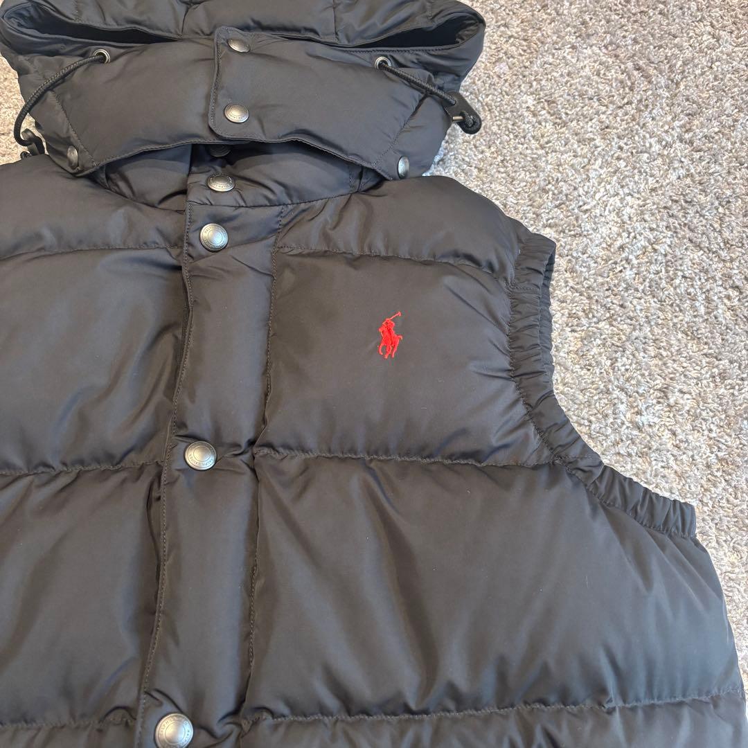 【美品】Polo Ralph Lauren フード付きダウンベスト　M