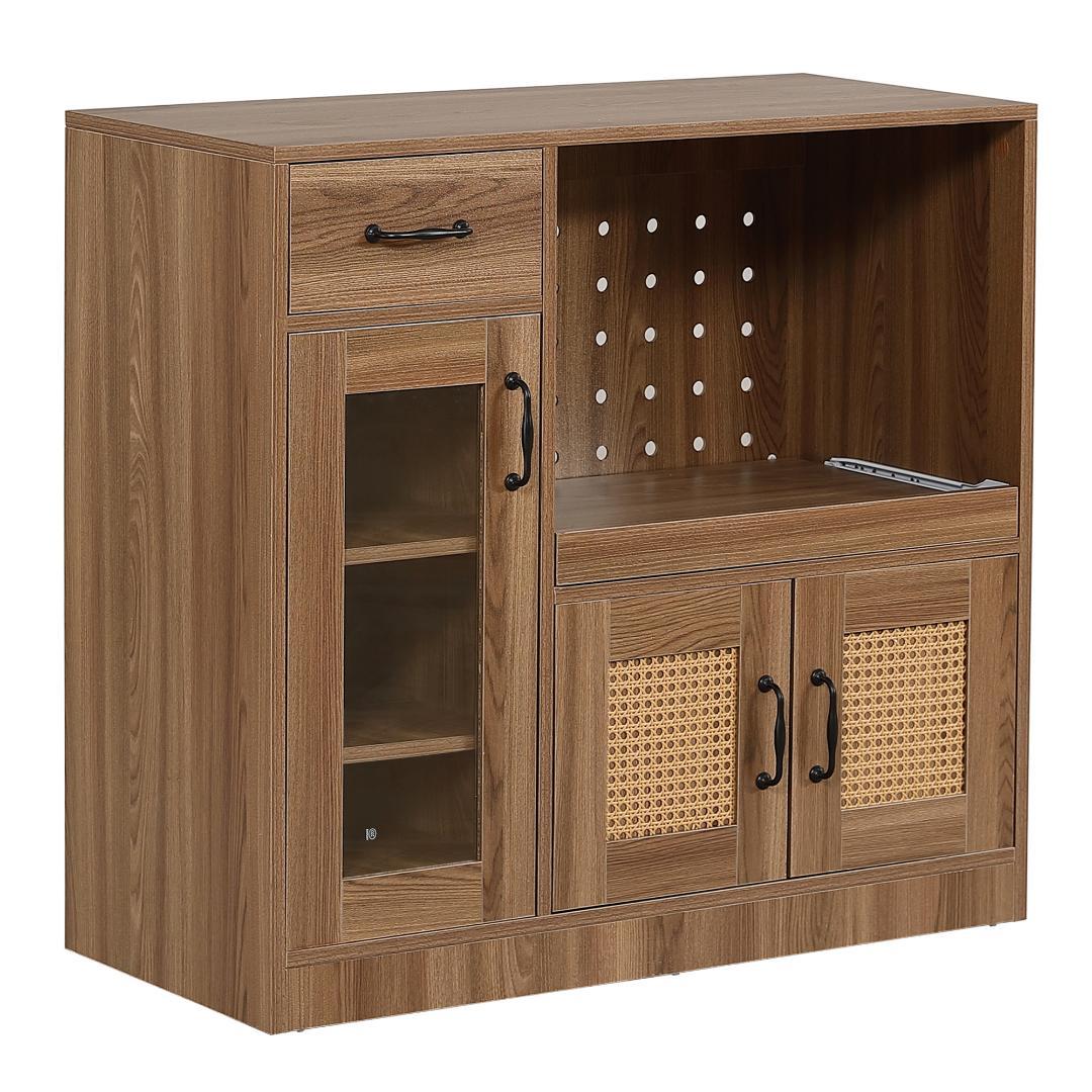 キッチンカウンター 食器棚 キャビネット レンジ台 キッチン 収納 幅88cm