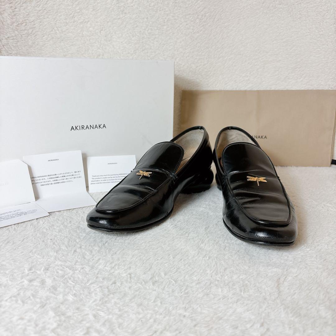 AKIRANAKA アキラナカ Kauri トンボ ローファー 38 黒
