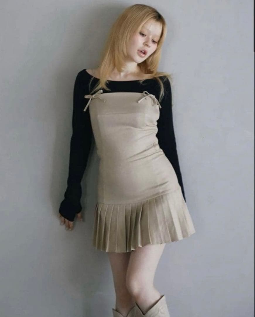 【andmary】Karen knit set mini dress