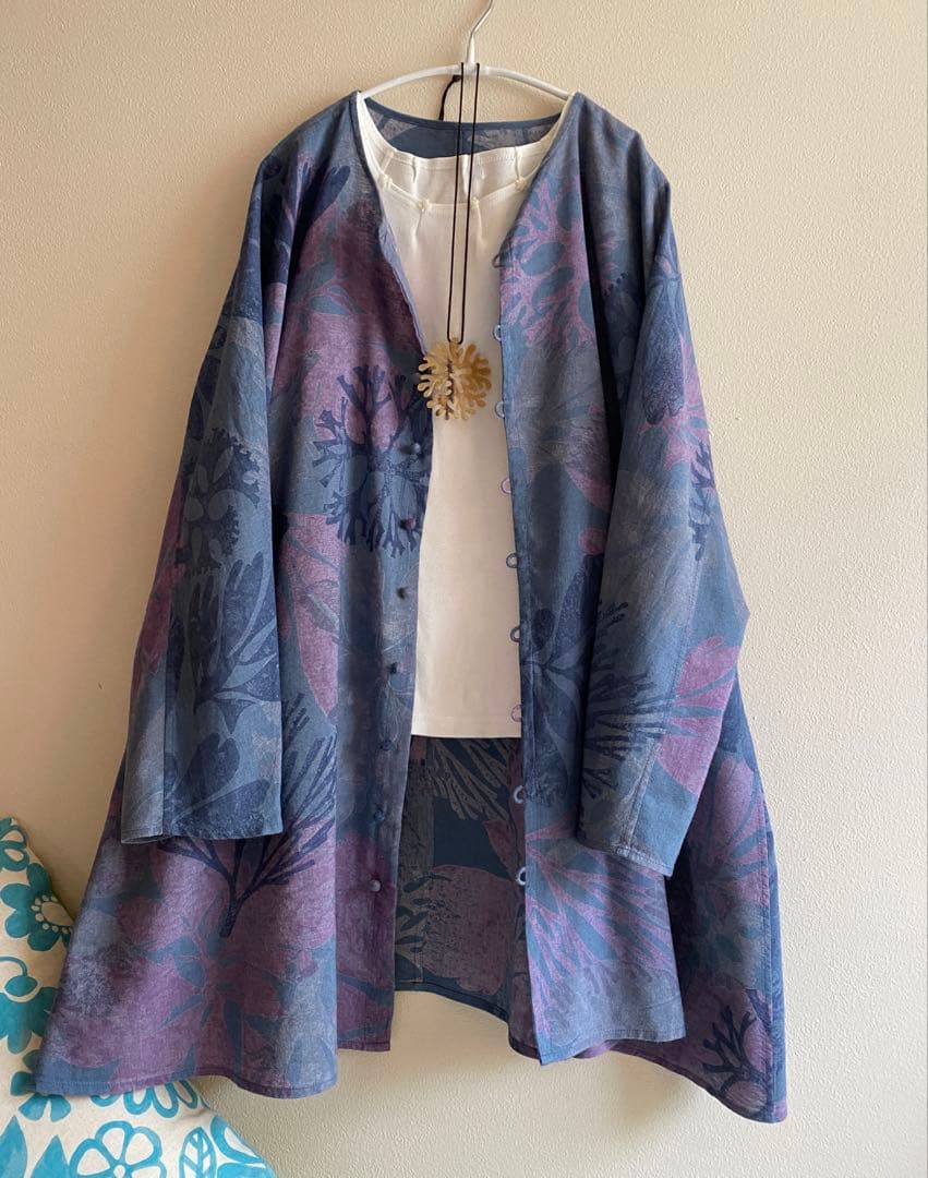 ババグーリ 「海藻」チュニックブラウス　羽織　ヨーガンレール