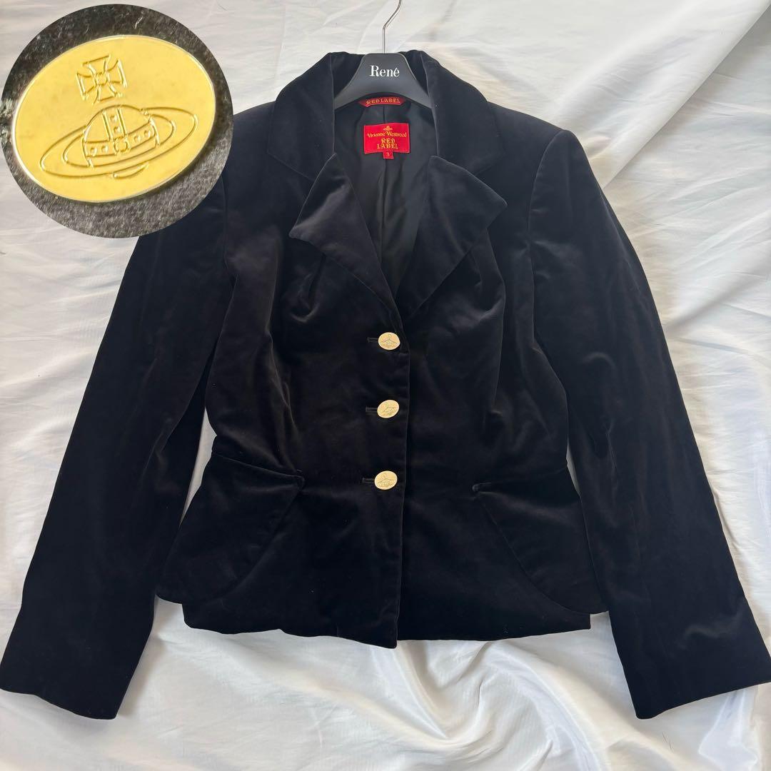 希少 金ボタン ヴィヴィアンウエストウッド ベッティーナジャケット ベロア 別珍