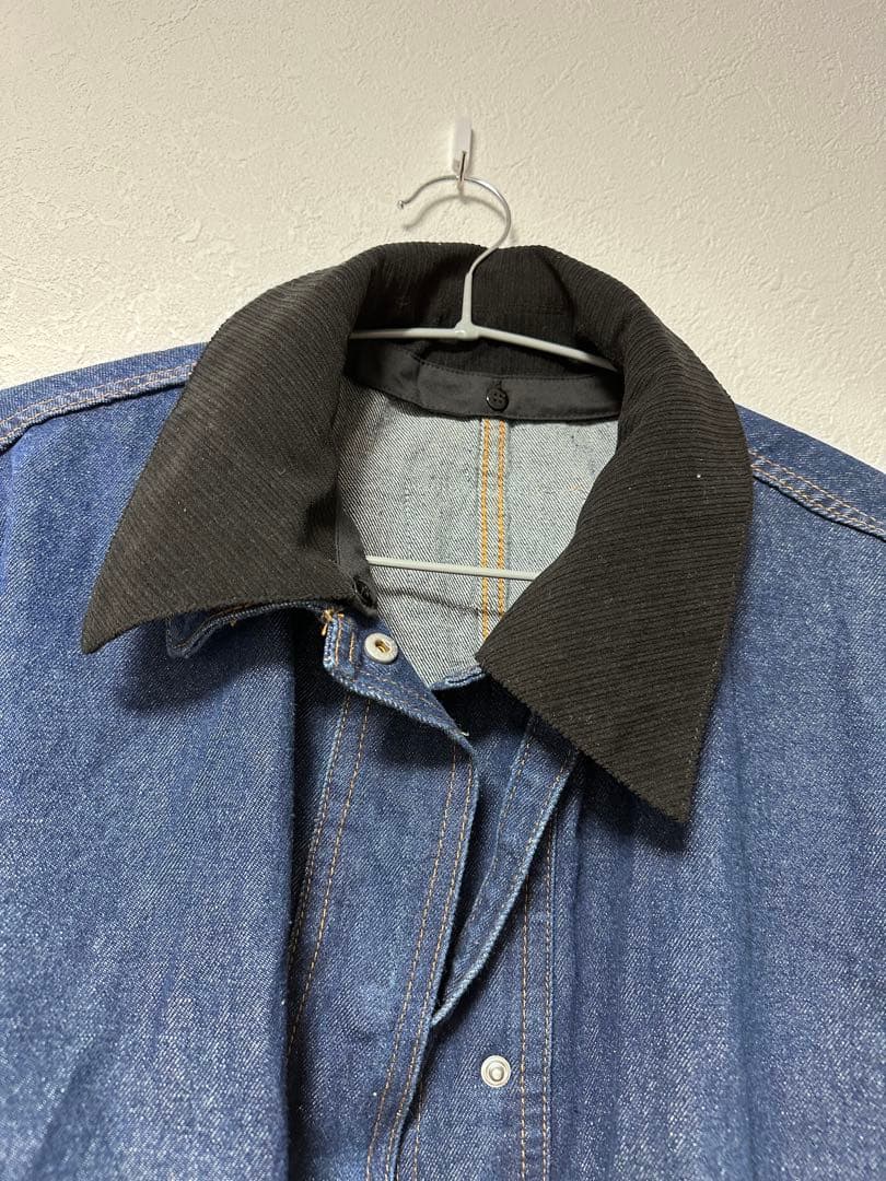 未使用 KBF 2WAYカラーデニムブルゾン ブルー