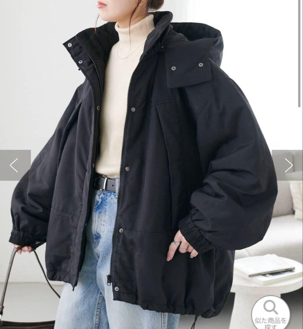 discoat 機能中綿モンスターショートコート ブラック モンスターコート