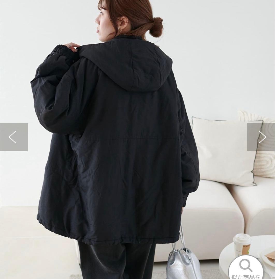 discoat 機能中綿モンスターショートコート ブラック モンスターコート