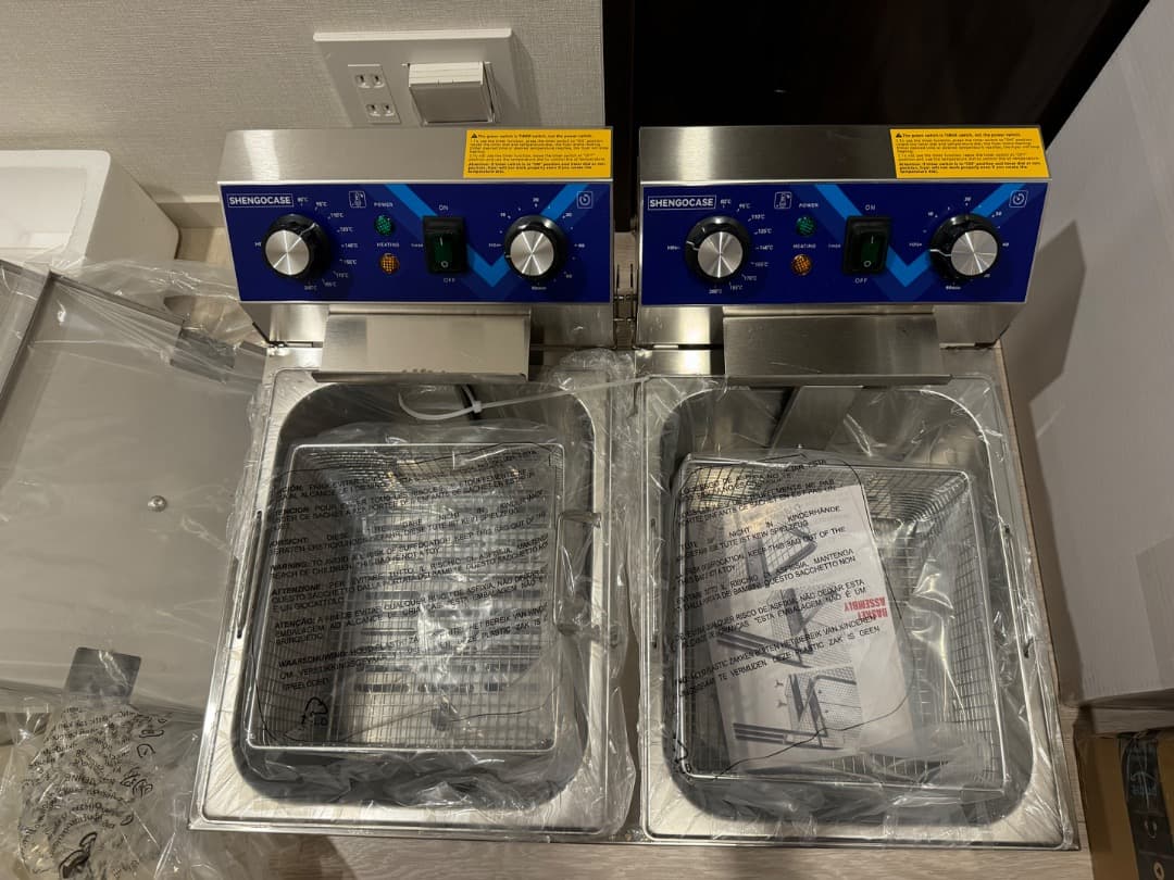 新品　電気フライヤー 20L 卓上フライヤー 揚げ物器 ミニフライヤー 揚げ物