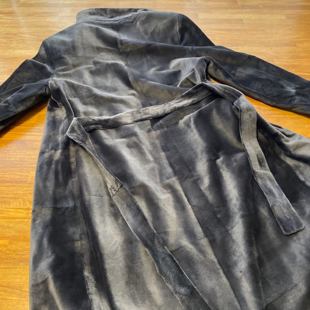 【美品】CARVEN　カルヴェン ミンク ロング　コート 裏地 シルク 高級毛皮