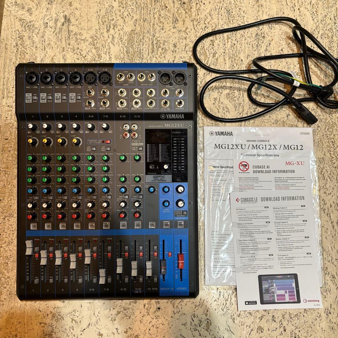 【即購入可】YAMAHA MG12XU アナログミキサー(送料込) CUBASE