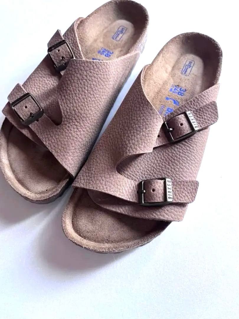 【希少/美品】ビルケンシュトック チューリッヒ デザートソイル 38 ナロー幅