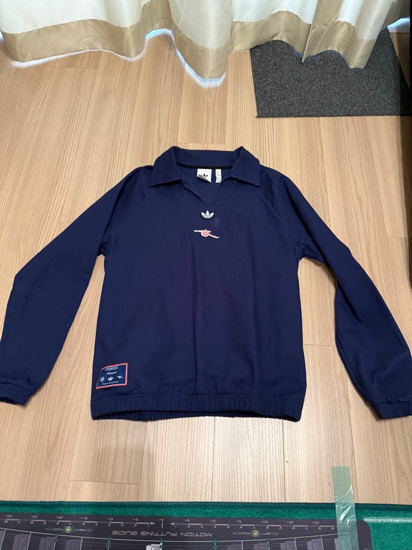 adidas ネイビー 長袖ポロシャツ M アーセナル