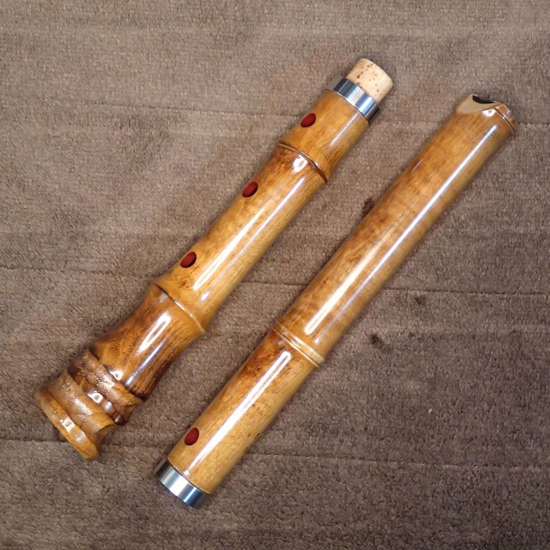 尺八 銘木尺八 蝴蝶 1尺８寸(D管)